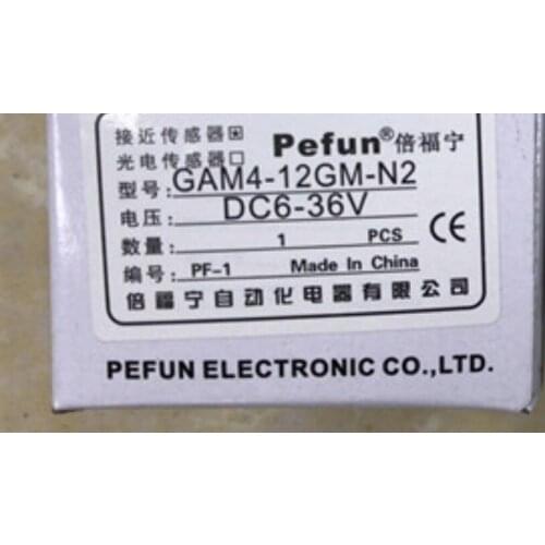 Genuine induction switch, proximity switch GAM4-12GM-N2, NPN, normally closed pefun