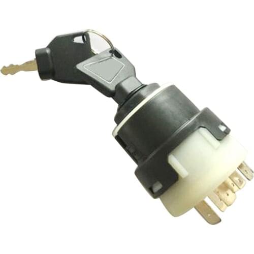 SINOCMP Ignition Switch with 2 Keys for JCB200/220