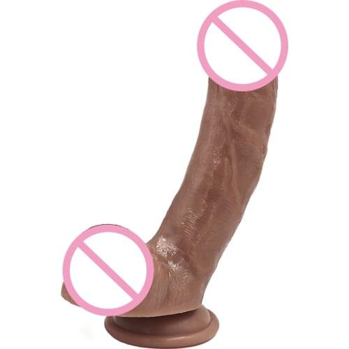 Skin feeling Realistic Dildo soft Liquid silicone Huge Big Penis With Suction Cup Sex Toys for Woman Strapon Female Masturbation