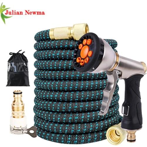 New Garden Hose For Watering Garden Flexible Expandable Watering Hose Car Wash Hoses Irrigation Kit Metal Water Gun For Garden
