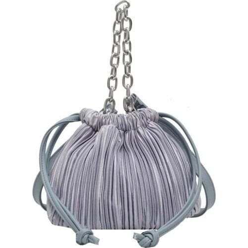 Gold Chain PU Leather Bag For Women 2021 Summer Armpit bag Lady Shoulder Handbags Female Solid Color Travel Hand Bag Bolso Mujer