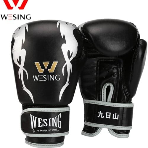 Wesing 6OZ Kids Boxing Gloves Fight Muay Thai Sparring Sanda Martial Arts MMA Punching Training Mitts Gear DEO