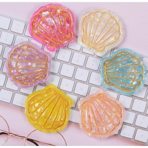 10pcs Kawaii shell Flatback Resin Cabochon Craft For DIY Hair Bow Center Scrapbooking