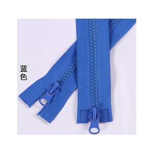 Free shipping 5pcs/lot 5# 150cm blue resin double sliders open-end zipper clothes Placket bedding bag zipper