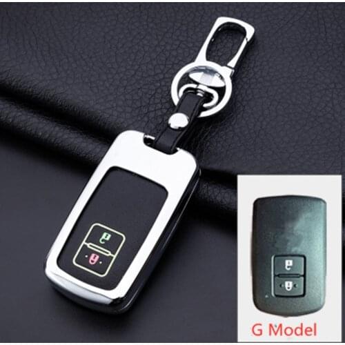 Zilly light Car Key Case For Toyota Auris Camry RAV4 Avalon Yaris Verso 2012-2018 2 Buttons Keyless Remote Fob Protector Cover B