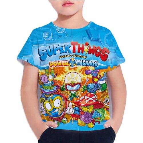 Game Super Zings Series 8 3D Childrens T-shirt Summer Kids Superzings T Shirts Boys Girls Cartoon Anime Tshirt Toddler Tee Tops