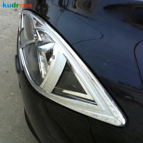 For MAZDA 6 M6 MK2 2009 2010 2011 2012 ABS Chrome Head Light Lamp Cover Trim Front Headlight Frame Trims Car Styling Accessories