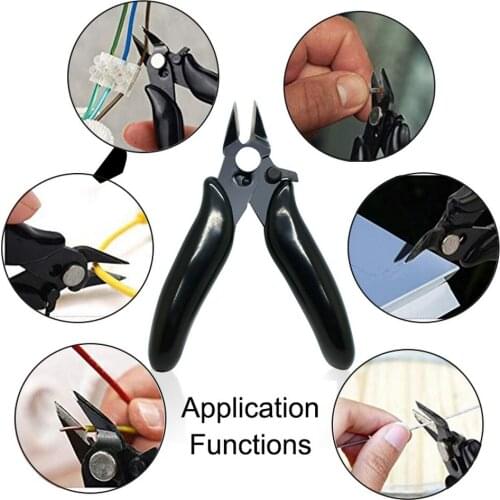 Mini Wire Cutters Wire Insulation Rubber Handle Model Hand Tool 3.5 Inch Diagonal Pliers Small Soft Cutting Electricians Pliers