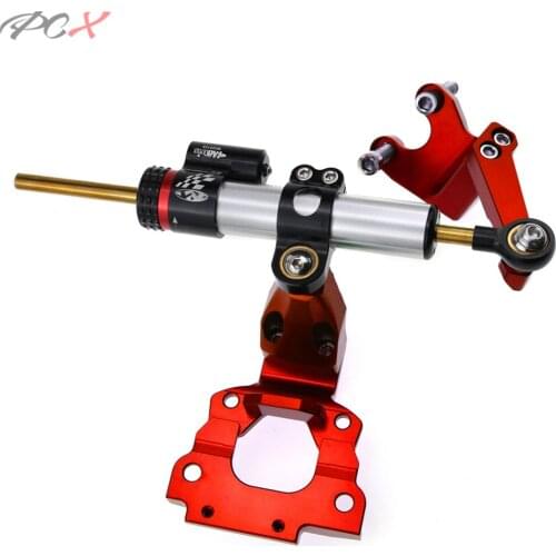 Motorcycle for Kawasaki Z650 Z 650 2017-2019 Stabilizer Steering Damper Mount Bracket Support Kit Complete Damper Mounting Kit