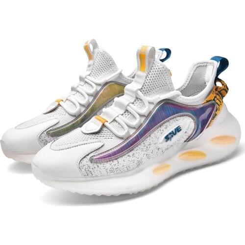 Mens Casual Shoes Outdoor Breathable Non-slip Sports Running Shoes Large Size Low Cut 39-46 Size Lightweight Shock Absorption