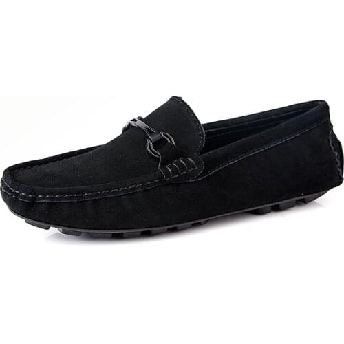 Men Leather Shoes Designer Fashion Sneakers Flats Slip on Lightweight Mens Shoes Moccasin Mens Loafers Italian Shoes Elegantes