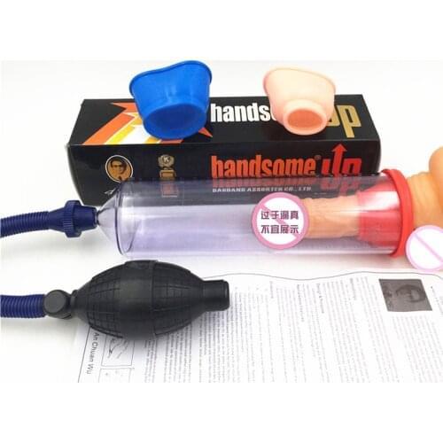 Male Penis Pump Penis Bigger Growth Enlargement Enlarger Vacuum Pump Enhancer +3 Sleeves Adult Sex Toys For Men Products Shop