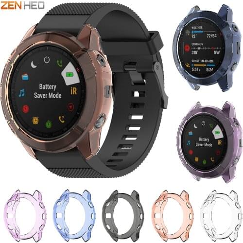 Soft TPU Protector Case Cover For Garmin Fenix 6 6S 6X Pro Watch Case Protective Shell for Garmin Fenix 6 Pro/6S Pro/6X Pro