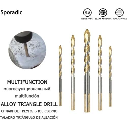 6-12mm Triangle Twist Drill Bit Set For Concrete Glass Tile Drill Bit Marble Drill Bit CarpenterWall Hole Saw Drilling Tools
