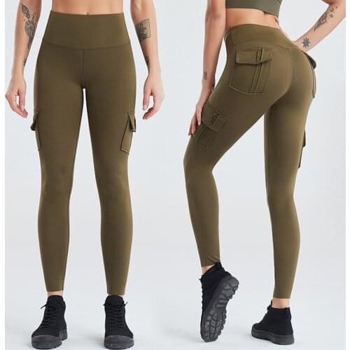 2021 New Yoga Pants Ladies High Waist Hip Fitness Pants Nude Quick-drying Running Tight Sports Trousers