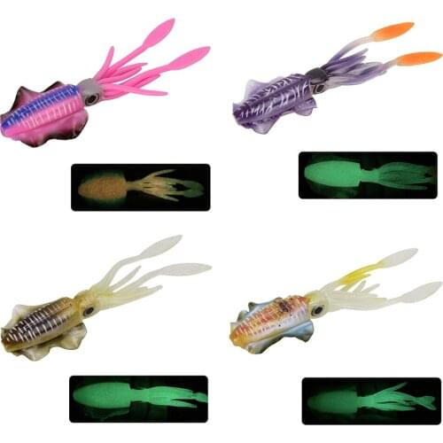 New Arival Soft Artificial Squid Life-like Skirt Lure Long Tail Saltwater Octopus Bait Soft Bait for Outdoor Sports