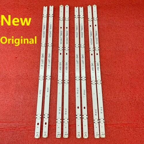 5set=40pcs LED backlight strip for LG 49UH6500 49UH650V 49UH661V 49UH668V LC490DGG FJ M6 M5 6916L-2452A 2453A 6916L-2551A 2552A