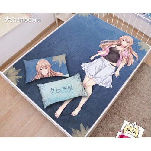 Japanese Anime Cartoon Scums Wish Mattress Cover Fitted Sheet Fitted cover bedspread counterpane