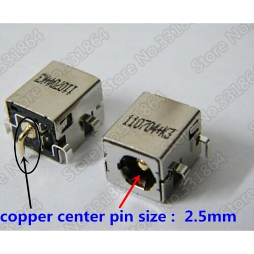 Free Shipping 5pcs 2.5mm DC Power Jack connector for Asus Laptop K52 K52F K52JR K53E K53S K53SV K53TA K42 K42J K42JC K42JR K42D