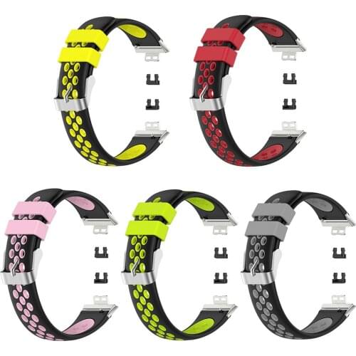 Silicone Smart Watch Band Replace 216*23*5mm for Huawei Watch Fit Replaceable Wrist Band Smart serie Watch Accessories