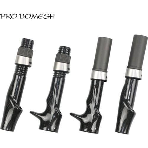 Pro Bomesh 1pcs Carbon Fiber Spinning Reel Seat Casting Reel Seat With Fuji Hood DIY Fishing Rod Rod Building Components