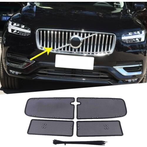 For Volvo XC90 2017 2018 2019 2020 Steel Front Insect Grill Net Screening Protective Mesh Cover Accessories