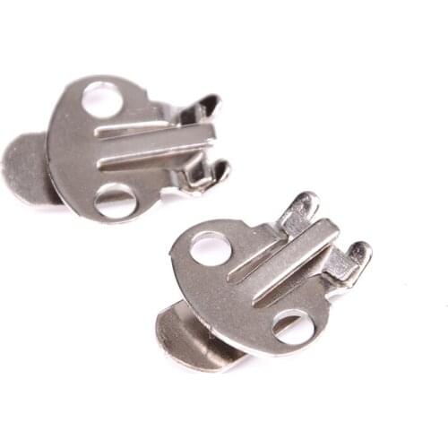 10PCS/Set High Quality Silver Color Blank Stainless Steel Flower Shoes Clips On Findings DIY Craft Buckles For Shoes Accessories