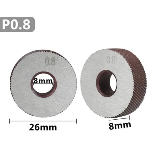 2 pcs 0.8mm non-slip diagonal coarse knurling wheel for metal lathe