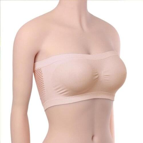 Womens Strapless Wireless Bralet Bandeau Crop Top Padded Sexy Bra Push Up Seamless Bras Women Bralette Lingerie Underwear Spot