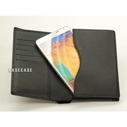 E6 Custom-Made Real Leather case Wallet With Card Slots For Samsung Galaxy Note 4 Edge N9150
