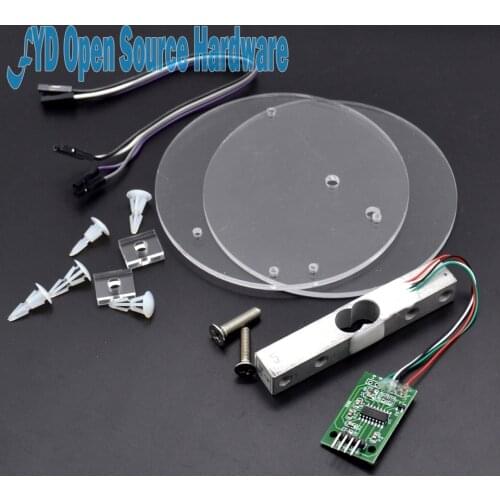 5kg pressure sensor + HX711AD module weighing electronics accessories feeder lines and DuPont