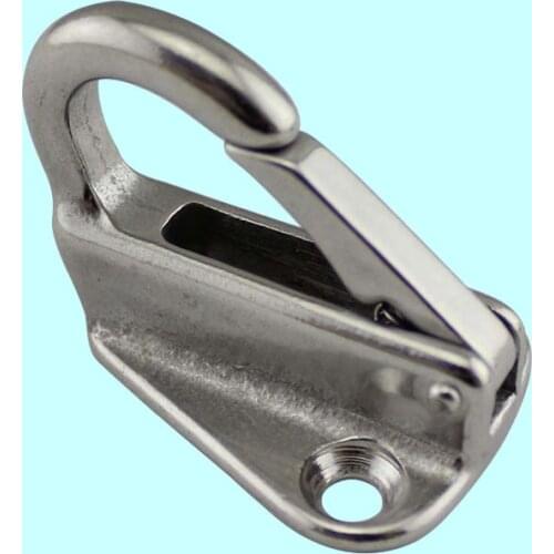 DWZ 2 Pieces Marine Grade Stainless Steel Spring Snap Fender Hooks Fending Boat