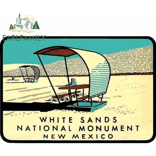 EARLFAMILY 13cm x 13cm for White Sands National Monument New Mexico Car Stickers Surfboard Windows Decal Motorcycle Car Styling