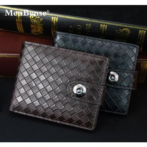 Hasp Accessories Plaid Cover PU leather Material Wallet For Men Business Carteira Cash Coin Holder Pocket Bag Tightness Close