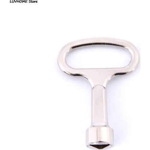 Cupboard Train Metal Triangle Socket Spanner Key For 8Mm Triangular Panel Lock