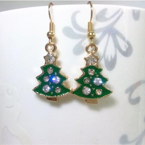 Fashion Women Santa Claus Snowman lovely Tree Bell Christmas Jewelry Christmas Drop Earrings For Women Gifts