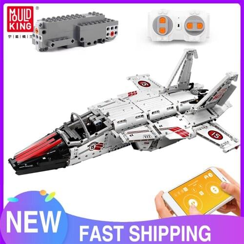 Mould King 15013 APP RC Technical Car The Air Fighter Set Ideas Model Building Kits Blocks Bricks Education Toys Christmas