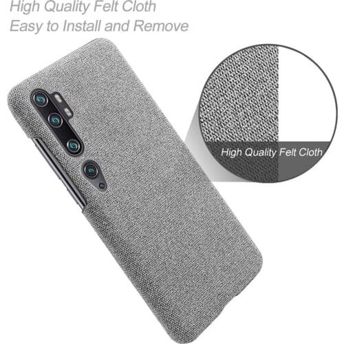 Anti-slip Ultra Thin Fabric Cloth Case for Xiaomi Mi 10 Pro Anti-Drop Phone Bag Cover for Xiomi Mi 10 10pro mi10pro xiaomi10