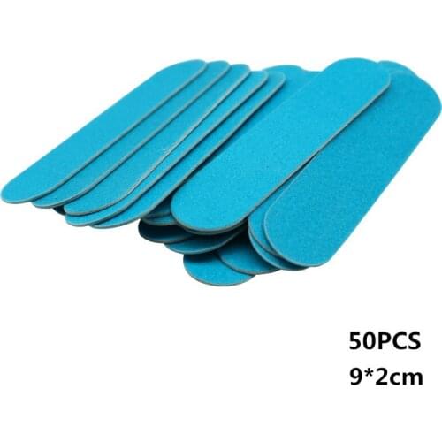 New Wooden Nail File Blue Manicure Beauty Files Disposable Sandpaper Polishing Buffering Block 180/240 Nailfile Nail Care Tools