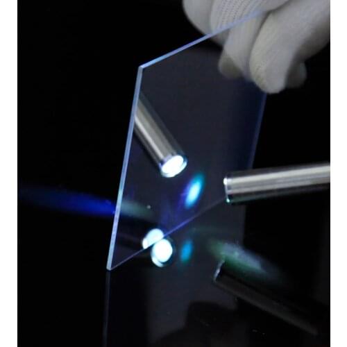 Cross Dichroic Flat Color Reflect Green Light Through Blue Light Prism 105x80x1.6mm Splitter Glass Light Filter Split Ratio 5:5