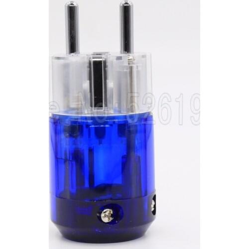 One pieces EU SCHUKO Rhodium Plated P-037E Schuko Power Connector plug Audio