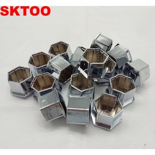 SKTOO Wheel Nut Rim Cover Tyre Screw Cap Decor For Peugeot 207 301 307 308 408 508 3008 Citroen C4l C5 C2 16Pieces