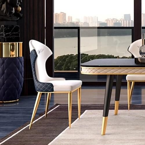 Light luxury ins net red creative dining chair modern minimalist home Nordic restaurant personality chair back stool leisure
