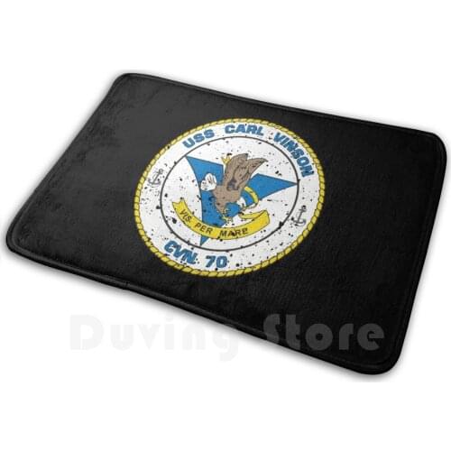 Uss Carl Vinson ( Cvn-70 )-Vis Per Mare Vintage Carpet Mat Rug Cushion Soft Cvn70 Nimitz Class Us Navy Carrier