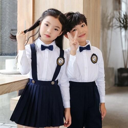 JK Japanese School sailor uniform fashion school class navy sailor school uniforms for Cosplay girls and boy suit 2 Pcs / Set