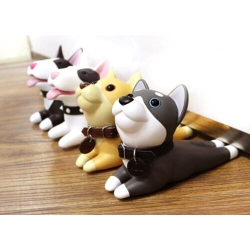 Baby Safety Protector Cute Dog Cartoon Silicone Figure Door Stopper Wedge Jam Catcher Block Guard Home Office Protectors