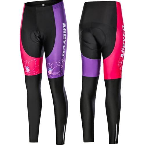 Women Cycling Tights 5D Gel Pad Bib Pants MTB Autumn Spring MTB Road Bike Bicycle Pants Padded Legging Cycling Trouser Shorts