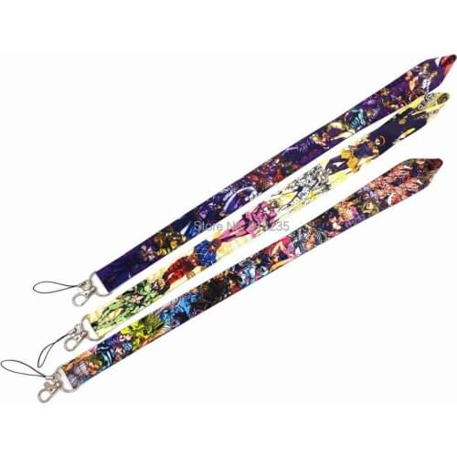 20/Lot JoJos Bizarre Adventure Kujo Jotaro Buccellati Kakyoin Noriaki Giomo Josuke Lanyard Key Card ID Neck Straps Gifts Toys W