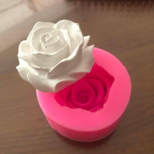 Rose Mold Silicone Cake Baking Accessories 3D DIY Sugar Craft Chocolate Knife Mold Fudge Cake Decoration Tool