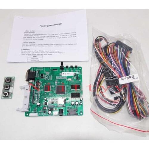 61 in 1 west cowboy Game PCB Casino game board led button swicth board for arcade game machine DIY kit